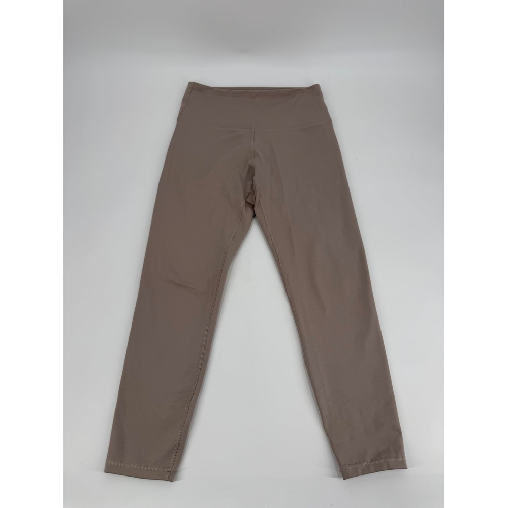 Zobha Womens High Waisted Athletic Leggings Mauve Taupe ZLL1691T Size Medium